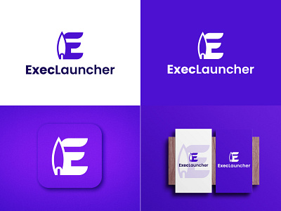 ExecLauncher Logo brand designer branding logo logo designer logos