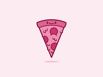 First Shot! dribbble first shot hello illustrator pin pin game pink pizza thick lines