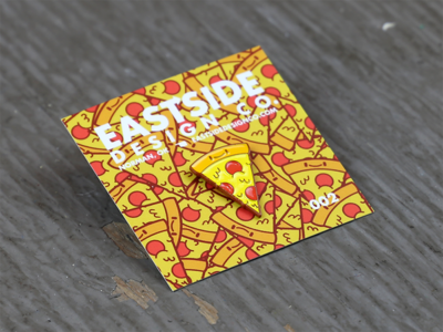 Pizza Party! enamel pin illustrator lapel pin pin pin game pizza