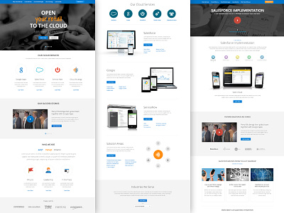 sample pages ui web design website