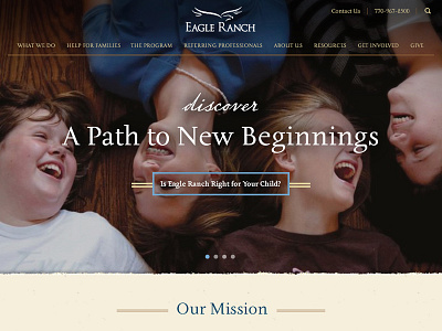 Header Concept nonprofit ui web design website