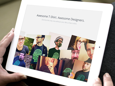 Free T Shirt Page invision ui web design website