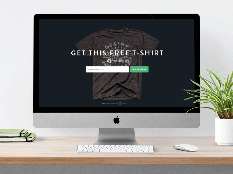 New T-shirt. New Design. invision ui web design