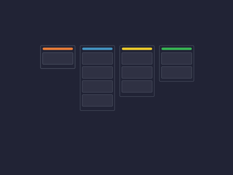 InVision Workflow: Design-driven project management animation columns dark gif invision project management ui workflow