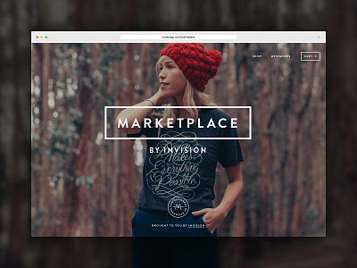 Meet Marketplace: Goods made for designers, by designers design invision marketplace posters t-shirts ui