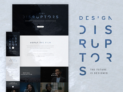DESIGN DISRUPTORS coming to a city near you! design film invision responsive ui website