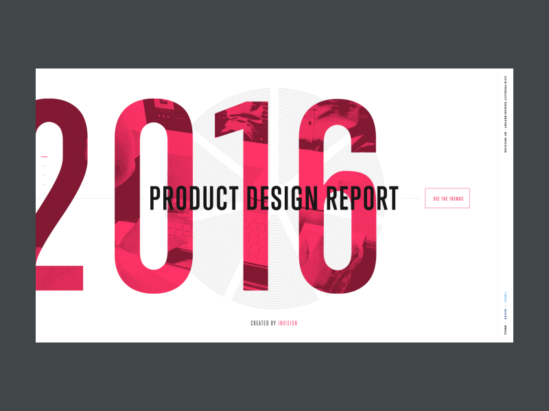 Presenting the 2016 Product Design Report, from InVision design infographic invision report