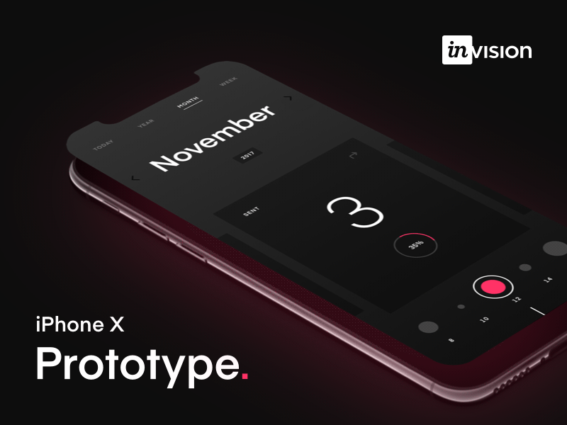 Design and prototype for the iPhone X with InVision design invision iphone x prototype