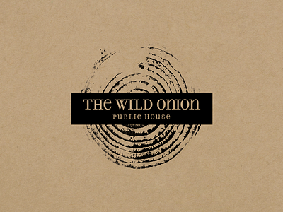 The Wild Onion Logo chicago design logo restaurant stamp