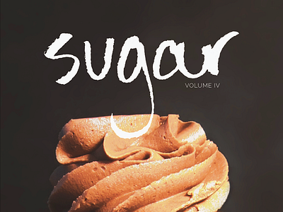 Sugar Magazine Cover food hand lettering magazine sugar typography