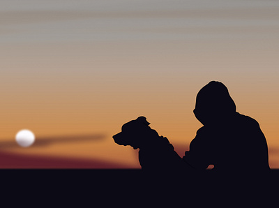 Pratik and his dog adorable dog lover pratik shrestha sunset