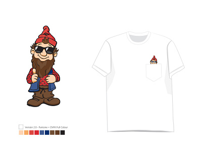 GNORM the gnome, Revelstoke Mountain Resort apparel canadian artist gnome graphic design illustration pre press t shirt