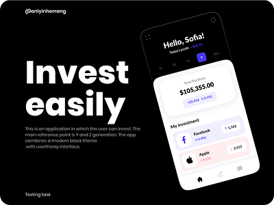 Invest easily dashboard invest money