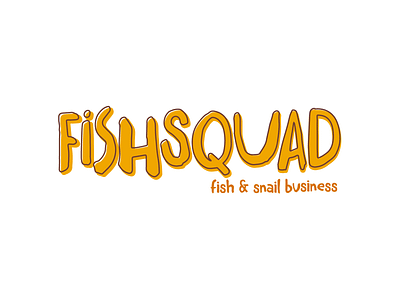 Fishsquad branding graphic design illustration logo typography vector wacom