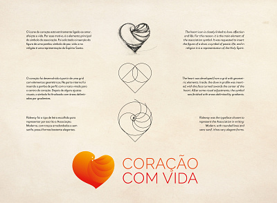 CORAÇÃO COM VIDA (Heart with Life) brand brand design branding graphic design logo