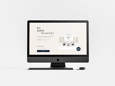 E-commerce page for Gin Brand branding design ecommerce graphic graphicdesign ui uidesign uxui web webdesign
