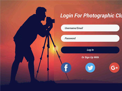 LoginPage button facebook login login page mobile app modern modern design template ui ux