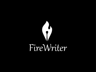FireWriter design logo logotype simbol