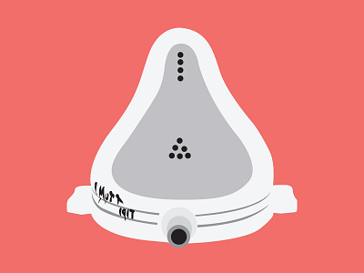 Fountain (Duchamp) illustration rethinkday toilet vector