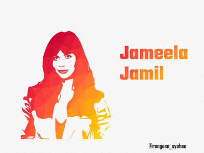 Jameela Jamil bodypositive design digitalart hollywood illustration illustrator india lgbtqia photoshop vector women in illustration