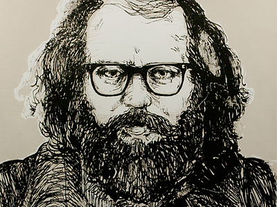 HEADS #2 Allen Ginsberg allen ginsberg art author beats drawing illustration portrait