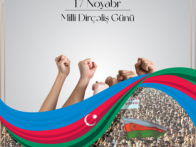 17 Noyabr Milli Dirçəliş Günü azerbaijan baku branding design graphic design icon illustration logo milli post smm vector