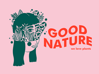 Good Nature character draw drawing illustration procreate typography