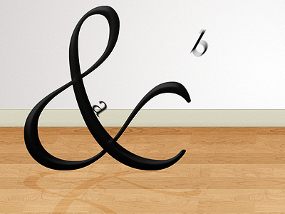 Amperslide ampersand illustration letter play type typography