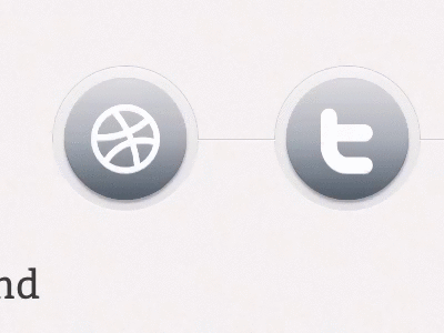 In CSS: Social Icons Buttons animation buttons css3 gif social icons