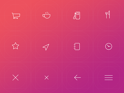 Sirca Navigation: Icon Set app icons interaction design mobile ui