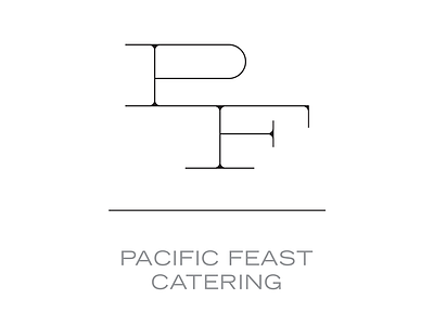 Logo Concept for Pacific Feast Catering art direction branding logo