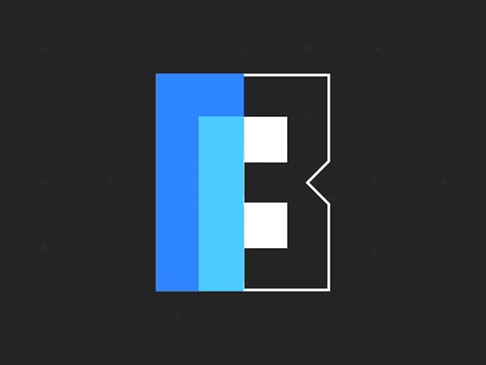 Bitfeed animation bitfeed bitfeed logo blue gif gif animation logo material material design materialdesign monochrome patog7 tech two letter youtube