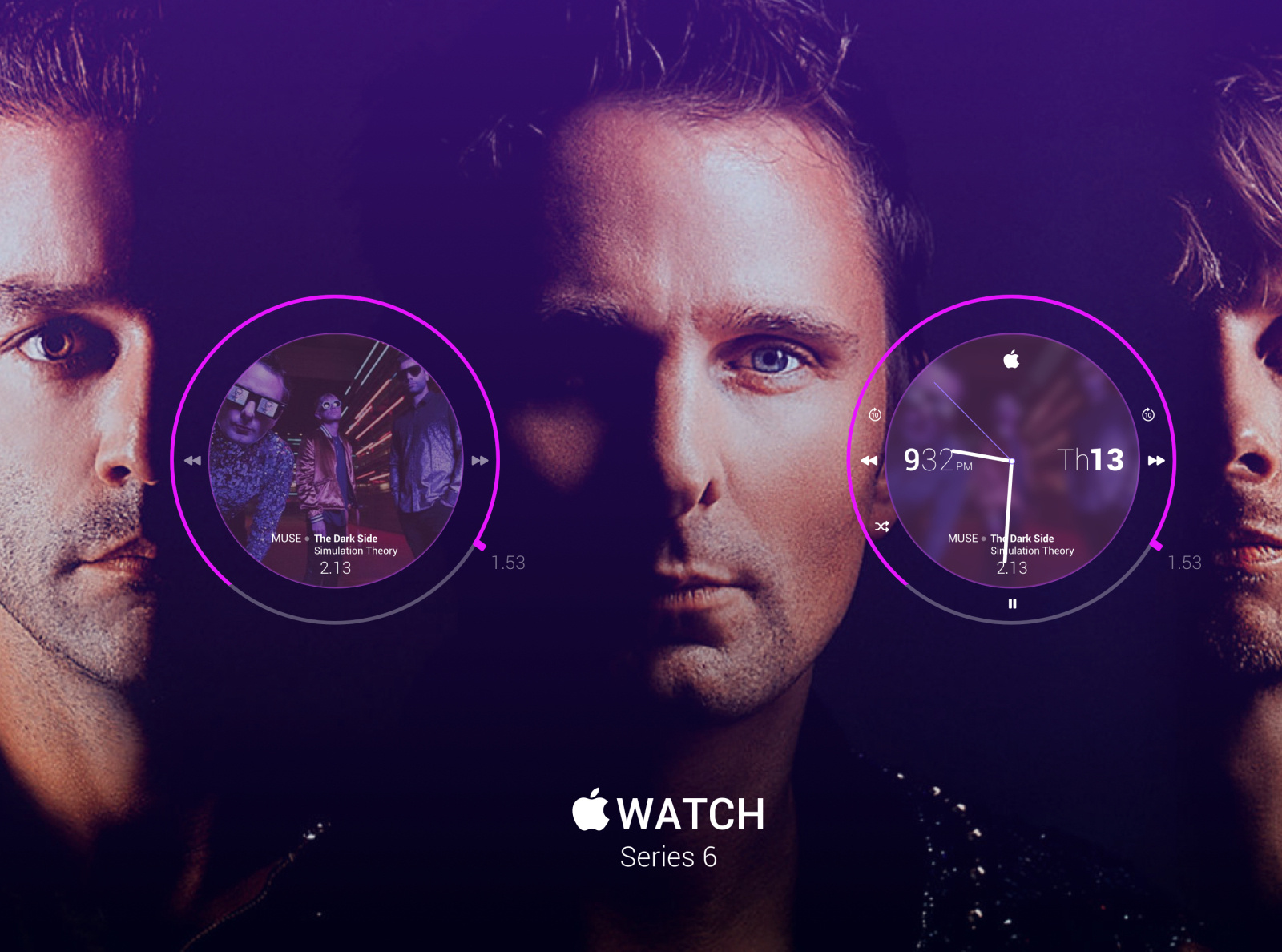 Apple app watch dial meets integrated music player concept. by Ernest on Dribbble