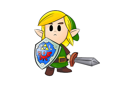 Link, Legend of Zelda adventure colorful colors design epic gamer gamers games graphic design illustration krita legend of zelda link nintendo videogame wacom intuos zelda