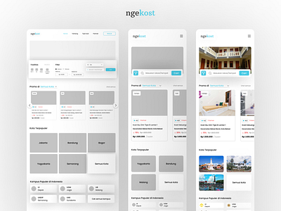 Ngekost Wireframe & Mockup