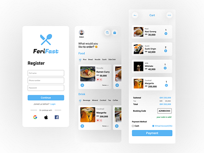 FeriFast UI Design Exploration