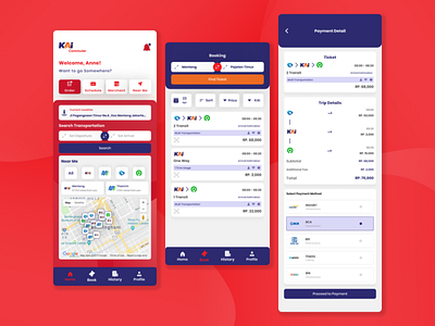 KAI Commuter - UI Design Explore