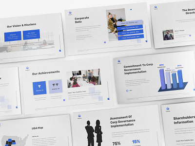 Annual Report Presentation Powerpoint Template