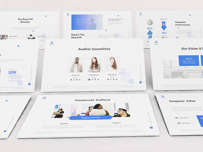 Annual Report Presentation Powerpoint Template