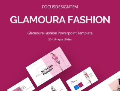 Glamoura Powerpoint Template branding brochure business design fashion fashion brand glamour sales templatedesign tshirt typography