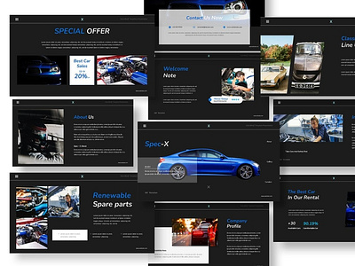 Spec-x Car Auto Powerpoint Template