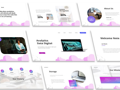 Data Digital Powerpoint Template