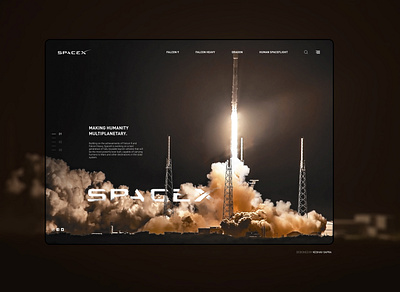 Landing Page - SpaceX challenge design spacex ui uidesign ux web design