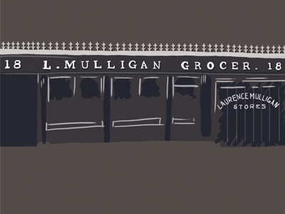 L. Mulligan Grocer illustration