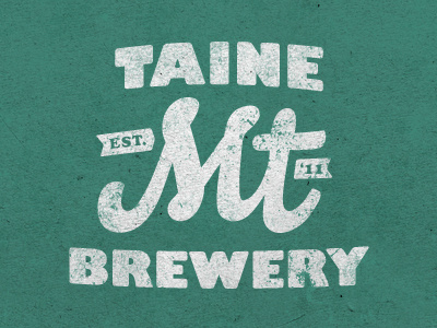Taine Mt brewery green logo texture