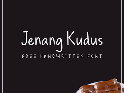 Free Handwritten Font - Jenang Kudus flat font font design free fonts type typeface typography