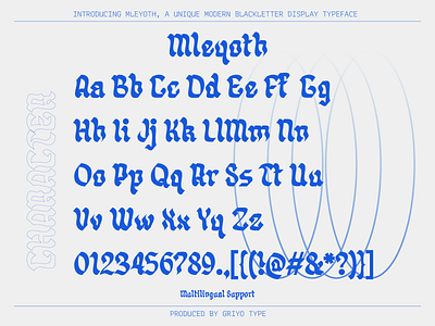 Mleyoth - Modern Blackletter Typeface