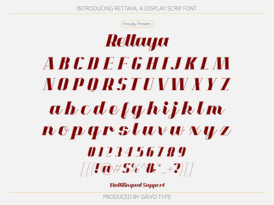 Rettaya - Display Script Font