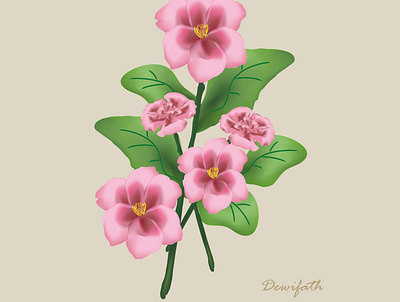 Flowers adobe illustrator flowers illustration