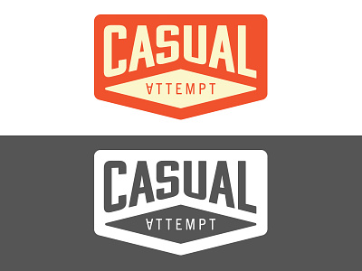 Casual Attempt attempt badge badge logo casual logo